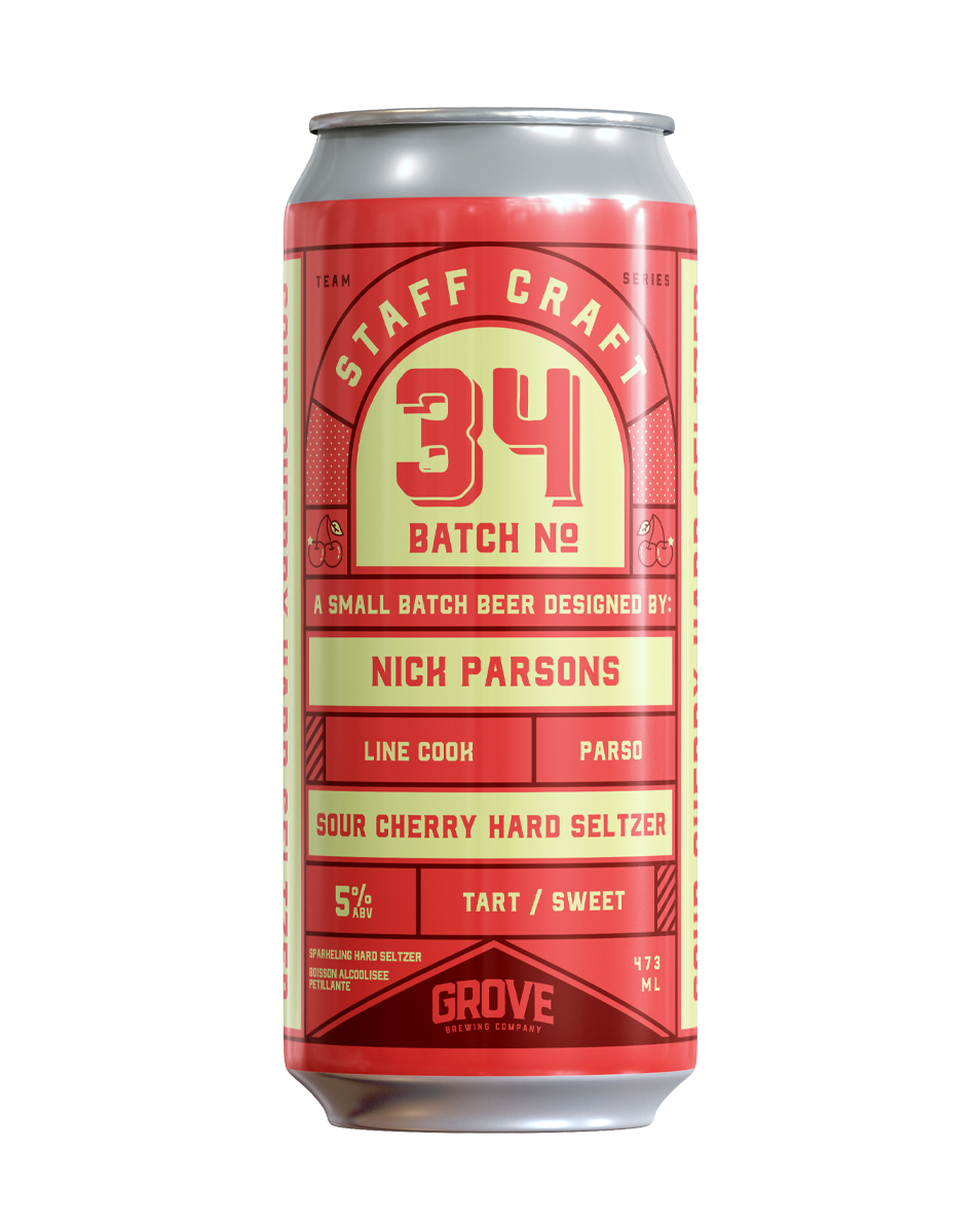 Staff Craft No. 34: Sour Cherry Hard Seltzer