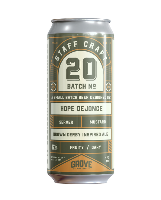 Staff Craft No. 20: Brown Derby Inspired Ale